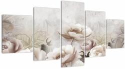 Mivali Tablou - Tufe roz, din cinci bucăți 150x80 cm (V022391V150805PCS)