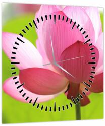 Mivali Tablou cu flori de lotus (cu ceas), dintr-o bucată 30x30 cm cu ceas (V021697V3030C)