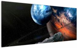 Mivali Tablou planetei în cosmos, dintr-o bucată 120x50 cm (V021362V12050)