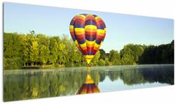 Mivali Tablou cu balon cu aer cald pe un lac, dintr-o bucată 145x58 cm (V020217V14558)