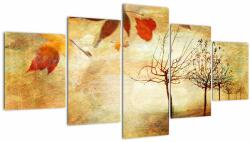 Mivali Tablou - Dispoziție de toamnă, din cinci bucăți 150x80 cm (V022833V150805PCS)