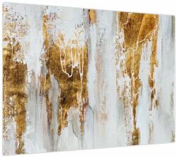 Mivali Tablou - Abstract auriu, dintr-o bucată 70x50 cm (V023992V7050)