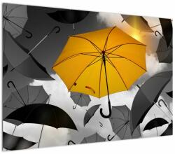 Mivali Tablou - Umbrelă galbenă, dintr-o bucată 100x70 cm (V022720V10070)