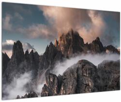 Mivali Tablou - Dolomiți Italieni ascunși în ceață, dintr-o bucată 90x60 cm (V021678V9060)