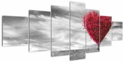 Mivali Tablou -Inima din coroanele copacilor, din șapte bucăți 210x100 cm (V022033V210100)