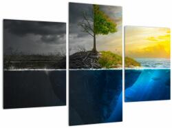 Mivali Tablou reprezentând două părți, din trei bucăți 90x60 cm (V020948V90603PCS)