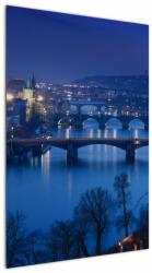 Mivali Tablou cu podurile din Praga, dintr-o bucată 60x90 cm (V020932V6090)