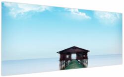 Mivali Tablou cu casă pe mare, dintr-o bucată 200x100 cm (V021155V200100)