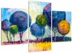 Mivali Tablou - Copaci, pictură în ulei, din trei bucăți 90x60 cm (V023062V90603PCS)