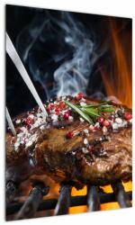 Mivali Tablou cu steac pe grill, dintr-o bucată 50x70 cm (V021992V5070)