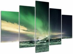 Mivali Tablou cu Aurora Borealis, din cinci bucăți 150x105 cm (V021133V150105)