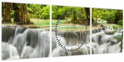 Mivali Tablou cu cascade (cu ceas), din trei bucăți 90x30 cm cu ceas (V020693V9030C)