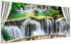 Mivali Tablou - Privire la cascade magice, dintr-o bucată 200x100 cm (V022798V200100)