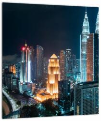 Mivali Tablou - Noaptea în Kuala Lumpur, dintr-o bucată 30x30 cm (V021666V3030)
