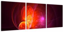 Mivali Tabloul modern cu abstracțiune roz, din trei bucăți 90x30 cm (V020129V9030)