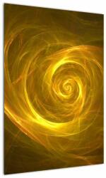 Mivali Tabloul cu spirala abstractă în galben, dintr-o bucată 50x70 cm (V020128V5070)