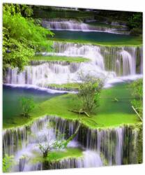Mivali Tablou pe sticlă - Cascada Huay Mae Khamin, Kanchanaburi, Thailanda (V023679V4040GD)