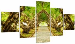Mivali Tablou - Tunel viu din plumeria, din cinci bucăți 125x70 cm (V023164V12570)