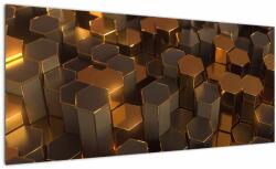 Mivali Tablou - Hexagoane de bronz, dintr-o bucată 100x40 cm (V022861V10040)