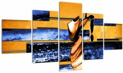 Mivali Tablou picturii abstracte, din cinci bucăți 125x70 cm (V022041V12570)