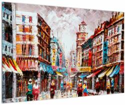 Mivali Tablou - Hong Kong, pictură în ulei, dintr-o bucată 90x60 cm (V023099V9060)