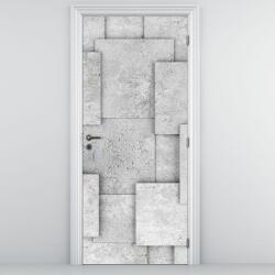 Mivali Fototapet pentru ușă - Abstract dale de beton (D021997D95205)