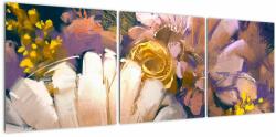 Mivali Tablou - Flori, din trei bucăți 120x40 cm (V023206V12040)
