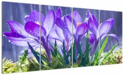 Mivali Tablou cuflori în ploaie, din patru bucăți 160x80 cm (V020707V16080)