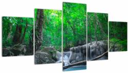 Mivali Tablou - Cascada Erawan, Kanchanaburi, Thailanda, din cinci bucăți 150x80 cm (V023212V150805PCS)