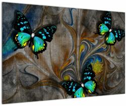 Mivali Tablou - Fluturi strălucitori în imagine, dintr-o bucată 90x60 cm (V022761V9060)