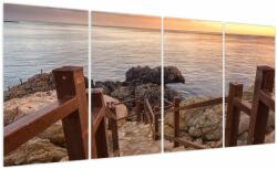 Mivali Tablou - Coborâre la mare, din patru bucăți 160x80 cm (V023971V16080)