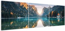 Mivali Tablou - Lacul montan, din trei bucăți 150x50 cm (V022151V15050)