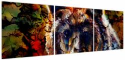 Mivali Tablou - Urs, pictură, din trei bucăți 150x50 cm (V023876V15050)