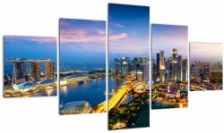 Mivali Tablou - Singapore, Asia, din cinci bucăți 125x70 cm (V023091V12570)