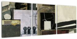 Mivali Tablou - Cubism (cu ceas), din trei bucăți 90x30 cm cu ceas (V023484V9030C)