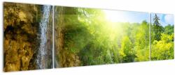 Mivali Tablou - cascadele în djunglă, din trei bucăți 170x50 cm (V020549V17050)