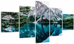 Mivali Tablou - Lac în Alpi, din cinci bucăți 125x70 cm (V022552V12570)