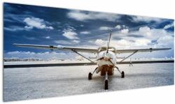 Mivali Tablou cu aeroplan cu motor, dintr-o bucată 145x58 cm (V021915V14558)