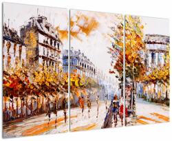 Mivali Tablou - Strada din Paris, din trei bucăți 120x80 cm (V023198V120803PCS)