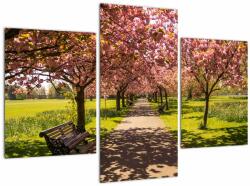 Mivali Tablou - livada cu cireși, din trei bucăți 90x60 cm (V020679V90603PCS)