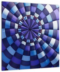 Mivali Tablou pe sticlă cu structura balonului zburător, dintr-o bucată 40x40 cm pe sticlă (V020648V4040GD)