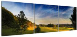 Mivali Tablou - Lunca de munte, din trei bucăți 150x50 cm (V022438V15050)