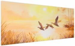 Mivali Tablou - Macarale la apus de soare, dintr-o bucată 250x125 cm (V022817V250125)