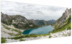 Mivali Tablou cu lac în munți, dintr-o bucată 250x125 cm (V020243V250125)