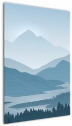 Mivali Tablou - Munții cu privirea graficeanului, dintr-o bucată 60x90 cm (V022118V6090)