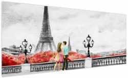 Mivali Tablou îndrăgostiții în Paris, dintr-o bucată 250x125 cm (V022029V250125)