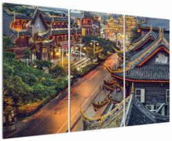 Mivali Tablou - Qintai Road, Chengdu, China, din trei bucăți 120x80 cm (V023315V120803PCS)