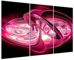 Mivali Tabloul cu fractali roz, din trei bucăți 120x80 cm (V020065V120803PCS)