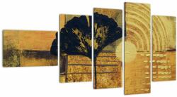 Mivali Tablou - Frunza ginkgo, din cinci bucăți 110x60 cm (V023230V11060)