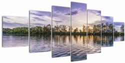 Mivali Tablou cu lac, din șapte bucăți 210x100 cm (V020345V210100)